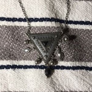 Aztec Triangle black onyx Necklace